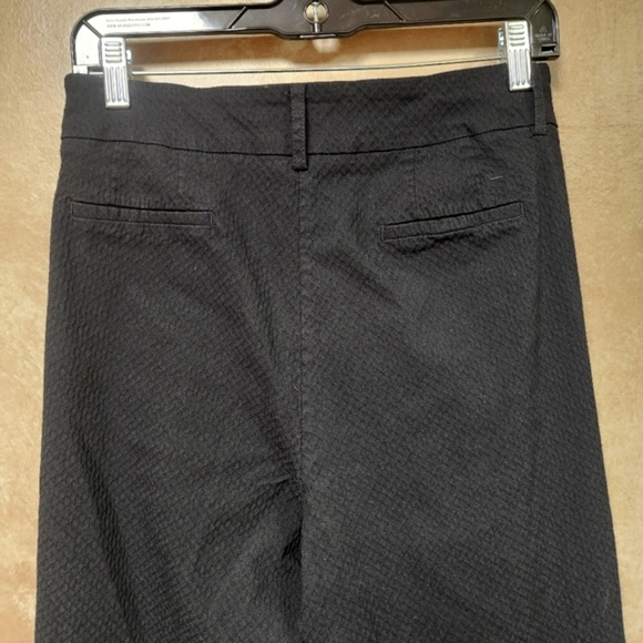 Zac & Rachel Textured Fabric Black Pull On Black Pants Size 16 - Picture 5 of 9